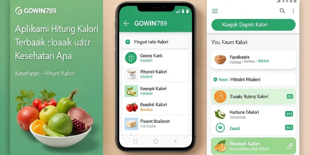 Antarmuka GOWIN789 yang intuitif untuk menghitung kalori.