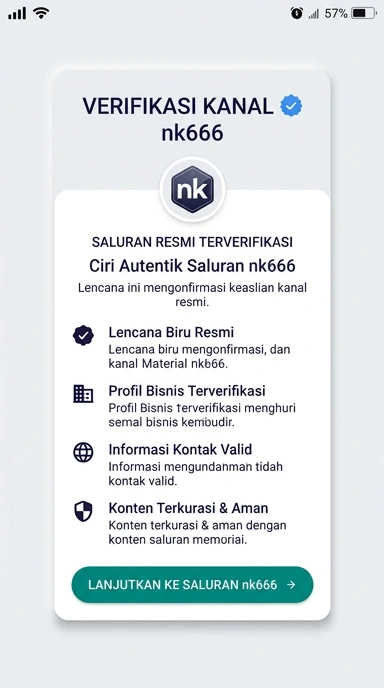 Tampilan kanal resmi nk666